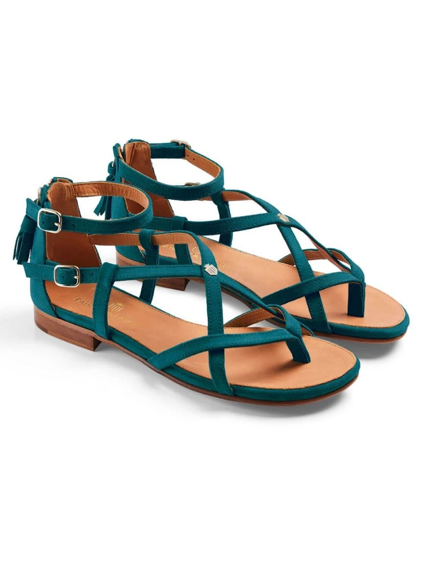 Fairfax & Favor Brancaster Sandal - Ocean 3 Fairfax & Favor Brancaster Sandal - Ocean