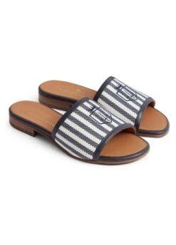 Fairfax & Favor Heacham Sandal - Navy Stripe