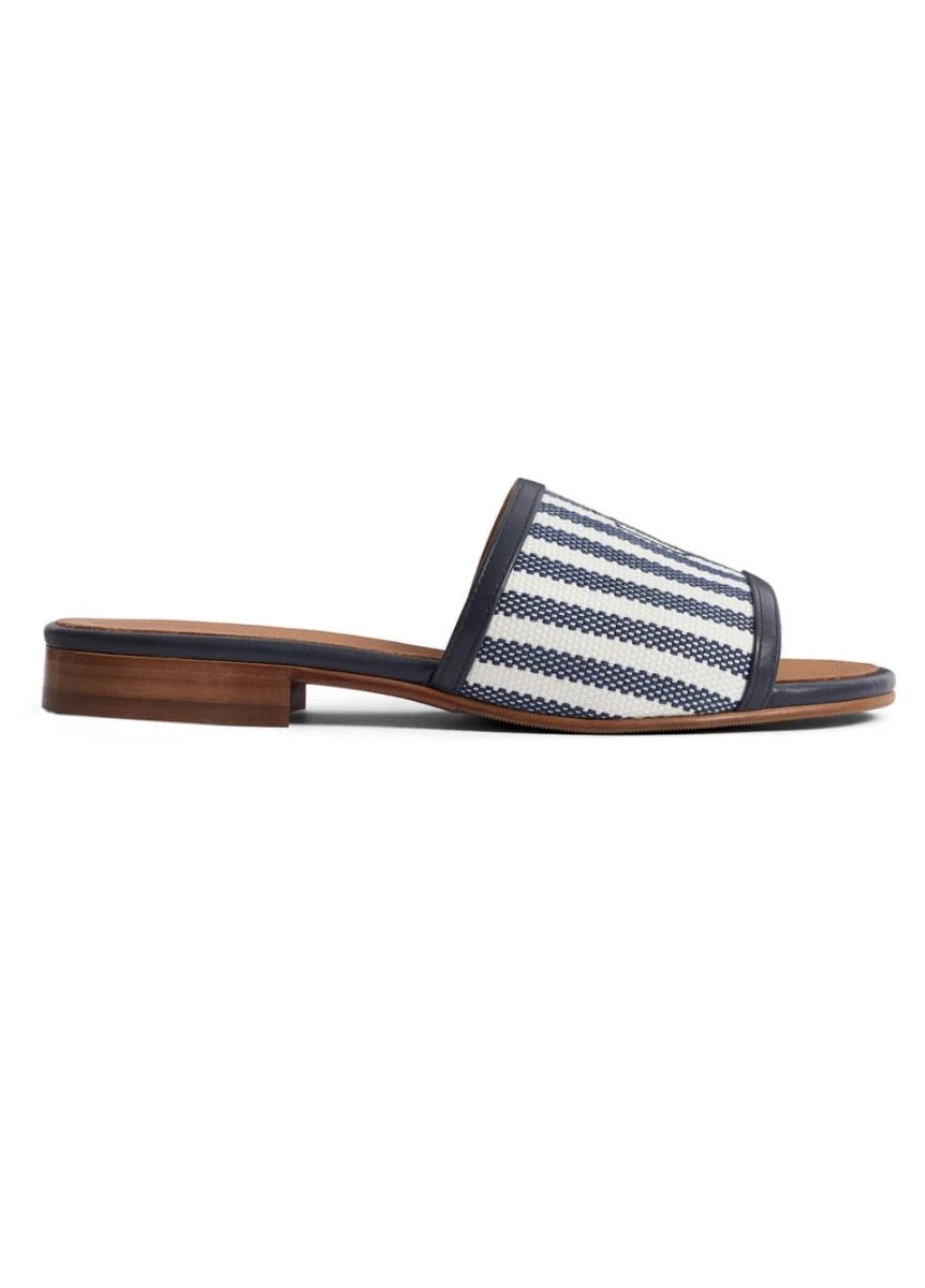 Fairfax & Favor Heacham Sandal - Navy Stripe 4 Fairfax & Favor Heacham Sandal - Navy Stripe - Image 2