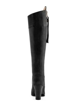 Fairfax & Favor High Heeled Regina Suede Boot - Black -Equestrian Supply Store ff high heel regina black 3rdy