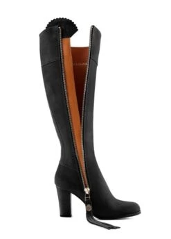 Fairfax & Favor High Heeled Regina Suede Boot - Black -Equestrian Supply Store ff high heel regina black 5rdy