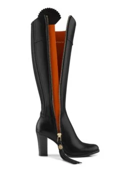 Fairfax & Favor High Heeled Regina Leather Boot - Black -Equestrian Supply Store ff leather regina black 4rdy