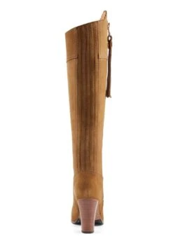 Fairfax & Favor High Heeled Regina Narrow Fit Suede Boot - Tan -Equestrian Supply Store ff narrow regina tan 3rdy