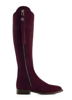 Fairfax & Favor Flat Regina Narrow Fit - Plum -Equestrian Supply Store ff regina flat narrow plum 2rdy 1