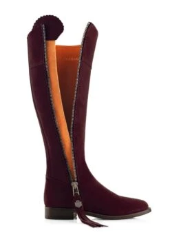 Fairfax & Favor Flat Regina Narrow Fit - Plum -Equestrian Supply Store ff regina flat narrow plum 3rdy 1