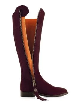 Fairfax & Favor Flat Regina - Plum -Equestrian Supply Store ff regina flat plum 2rdy 1