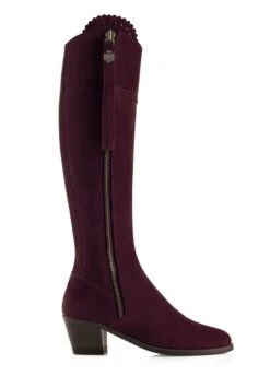 Fairfax & Favor Heeled Regina - Plum -Equestrian Supply Store ff regina heel plum 2rdy