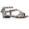 Fairfax & Favor Brancaster Sandal - Zebra -Equestrian Supply Store ffbrancasterzebra3rdy