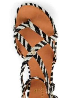 Fairfax & Favor Brancaster Sandal - Zebra -Equestrian Supply Store ffbrancasterzebra5rdy