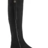 Fairfax & Favor Suede Flat Regina - Black -Equestrian Supply Store ffflatreginablack5rdy