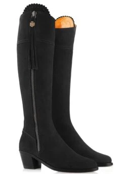 Fairfax & Favor Heeled Regina Boot - Black -Equestrian Supply Store ffheeledreginablack3rdy