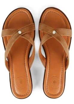 Fairfax & Favor Holkham Suede Sandal - Tan -Equestrian Supply Store ffhokhamtan4rdy
