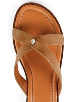 Fairfax & Favor Holkham Suede Sandal - Tan -Equestrian Supply Store ffhokhamtan5rdy