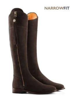 Fairfax & Favor Flat Regina Narrow Fit - Chocolate 10 Fairfax & Favor Flat Regina Narrow Fit - Chocolate -Equestrian Supply Store ffreginaflatnarrowchocolate3rdy