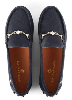 Fairfax & Favor Ladies Trinity Loafer - Navy 10 Fairfax & Favor Ladies Trinity Loafer - Navy -Equestrian Supply Store fftrinitynavy4rdy