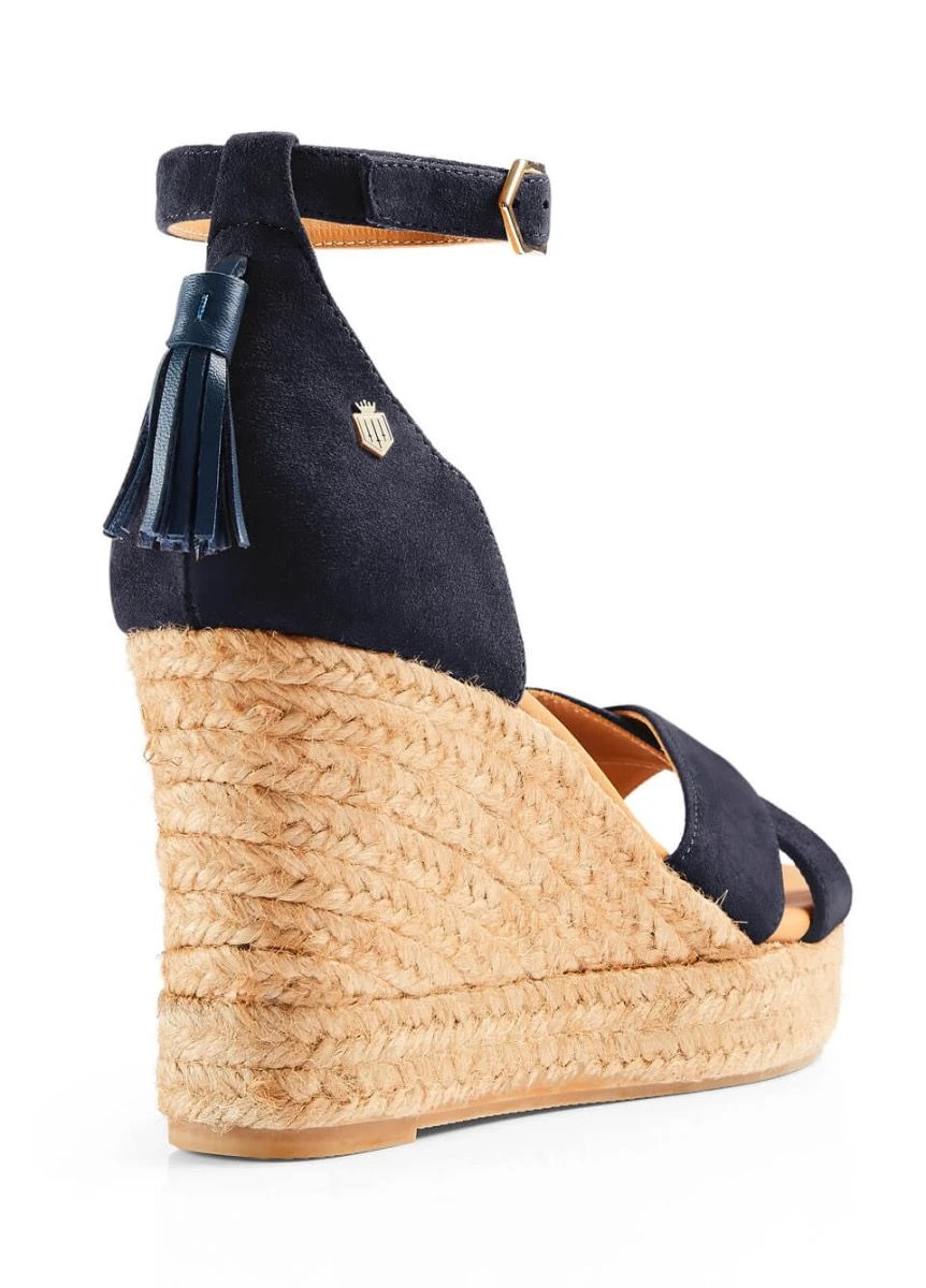Fairfax & Favor Valencia Wedge - Navy 6 Fairfax & Favor Valencia Wedge - Navy - Image 4