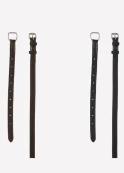 Ps Of Sweden Flat Throatlash With Light Stitches - Black