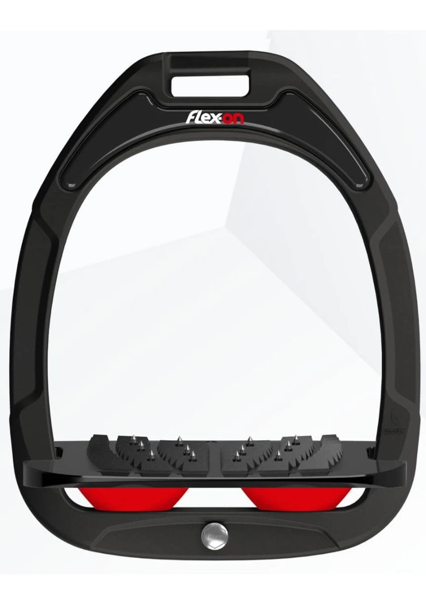 Flex-On Green Composite Stirrups - Black/Red 3 Flex-On Green Composite Stirrups - Black/Red