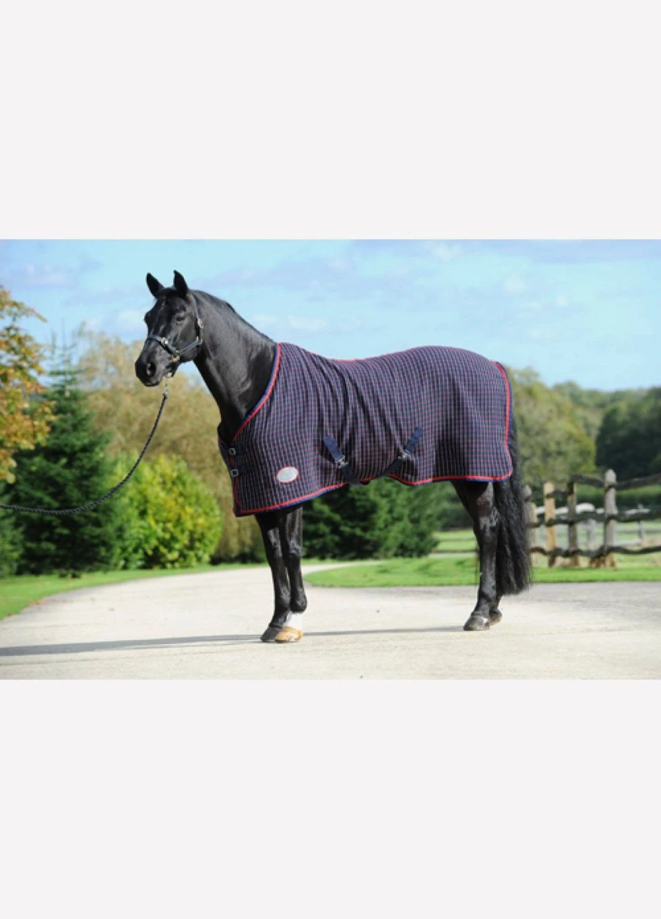 Weatherbeeta Waffle Cooler Rug - Navy/Red/White 4 Weatherbeeta Waffle Cooler Rug - Navy/Red/White - Image 2