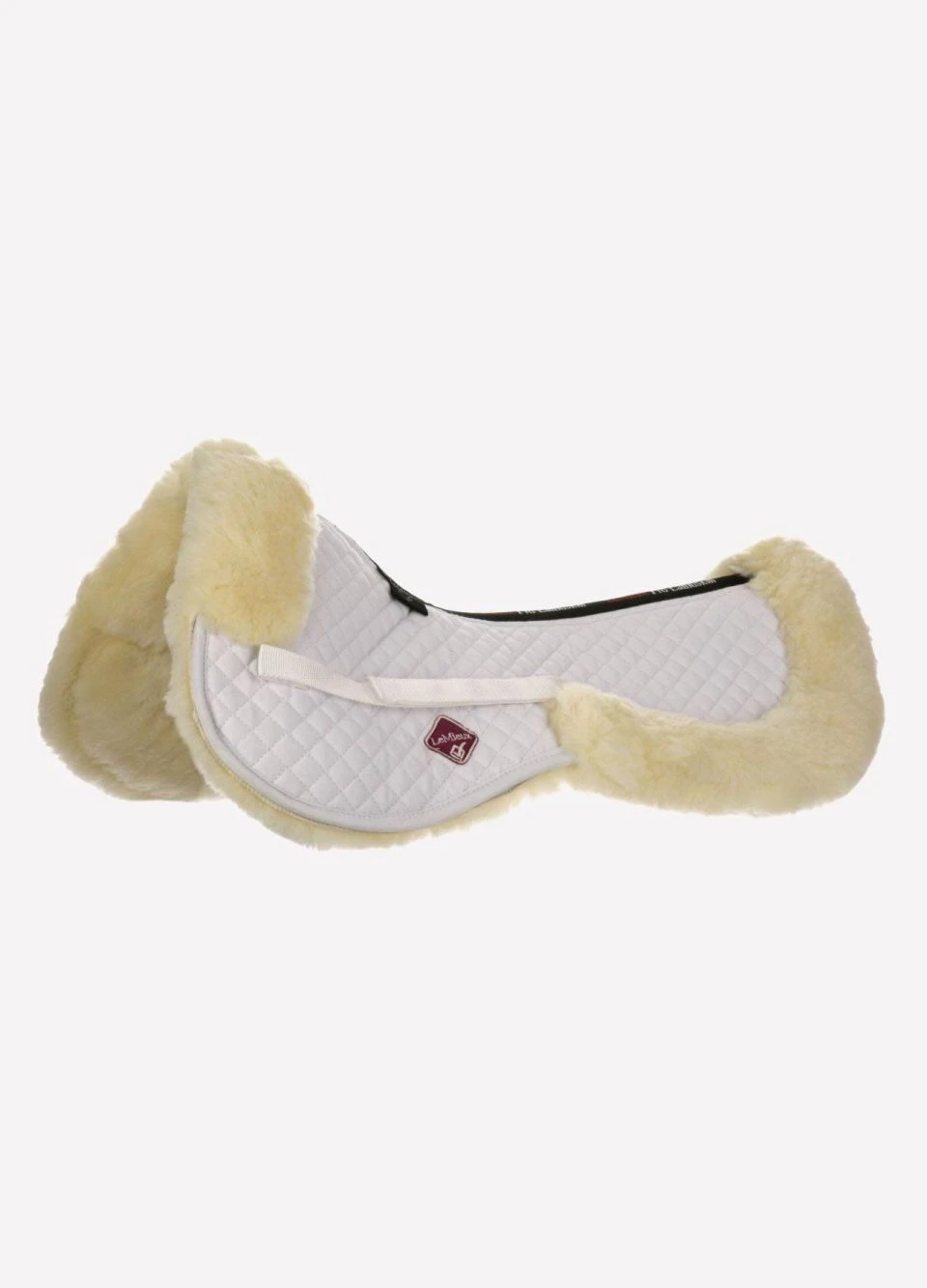 LeMieux Pro Lambskin Half Pad - White/Natural 3 LeMieux Pro Lambskin Half Pad - White/Natural