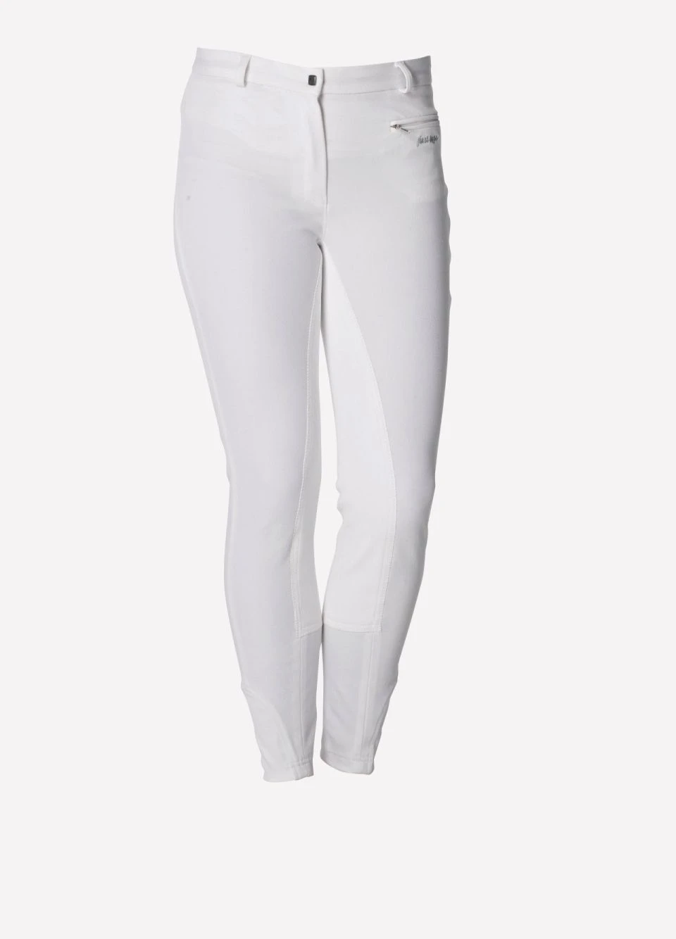 Just Togs Womens Solana Full Seat Breeches - White 3 Just Togs Womens Solana Full Seat Breeches - White