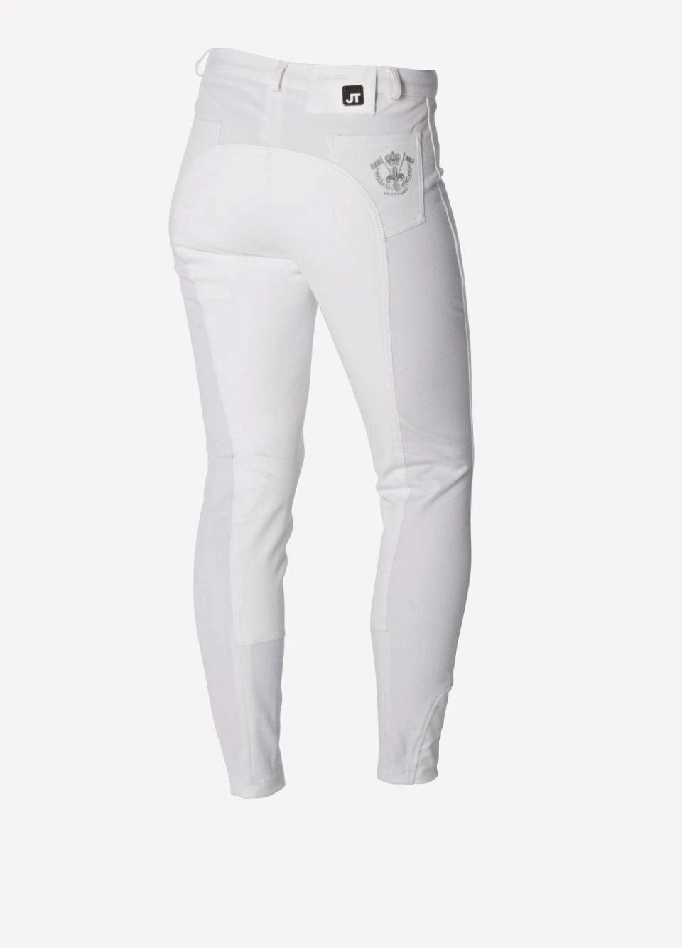 Just Togs Womens Solana Full Seat Breeches - White 4 Just Togs Womens Solana Full Seat Breeches - White - Image 2