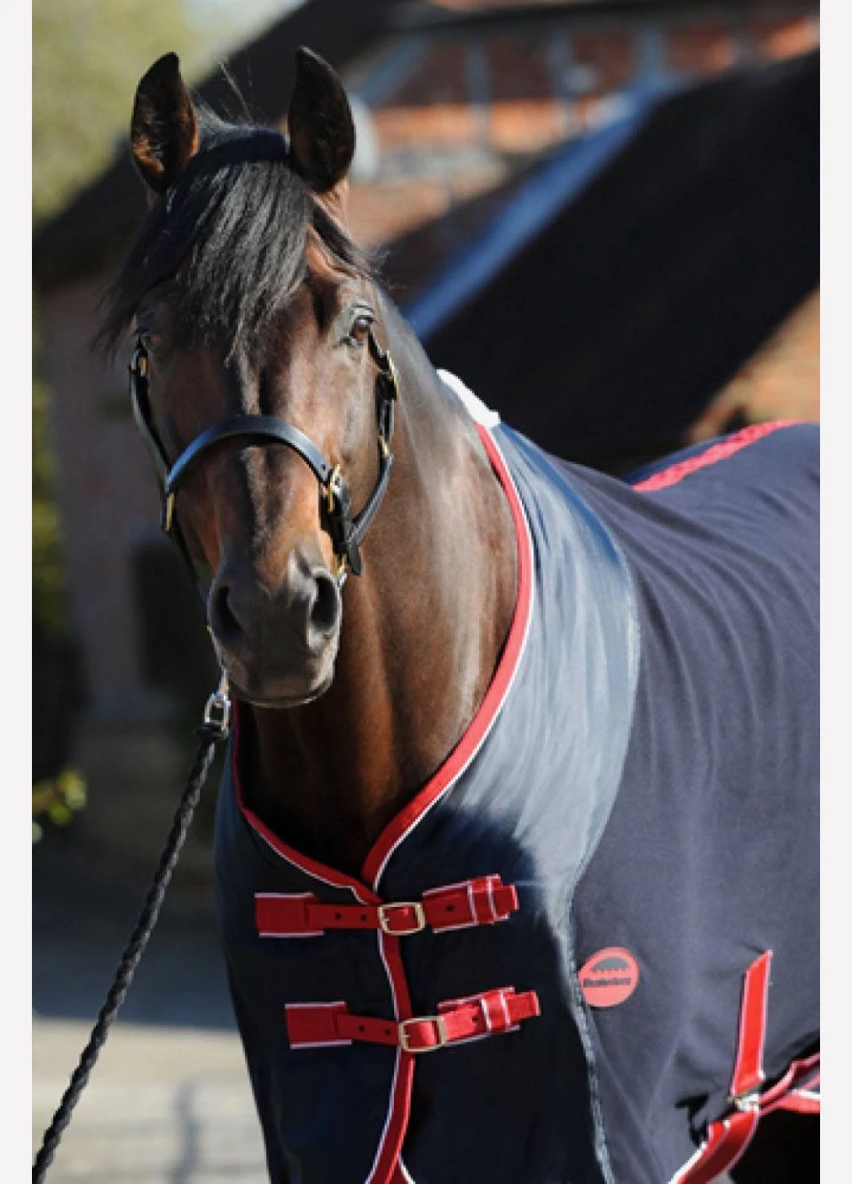 Weatherbeeta Fleece Cooler Standard Neck - Navy/Red/White 4 Weatherbeeta Fleece Cooler Standard Neck - Navy/Red/White - Image 2