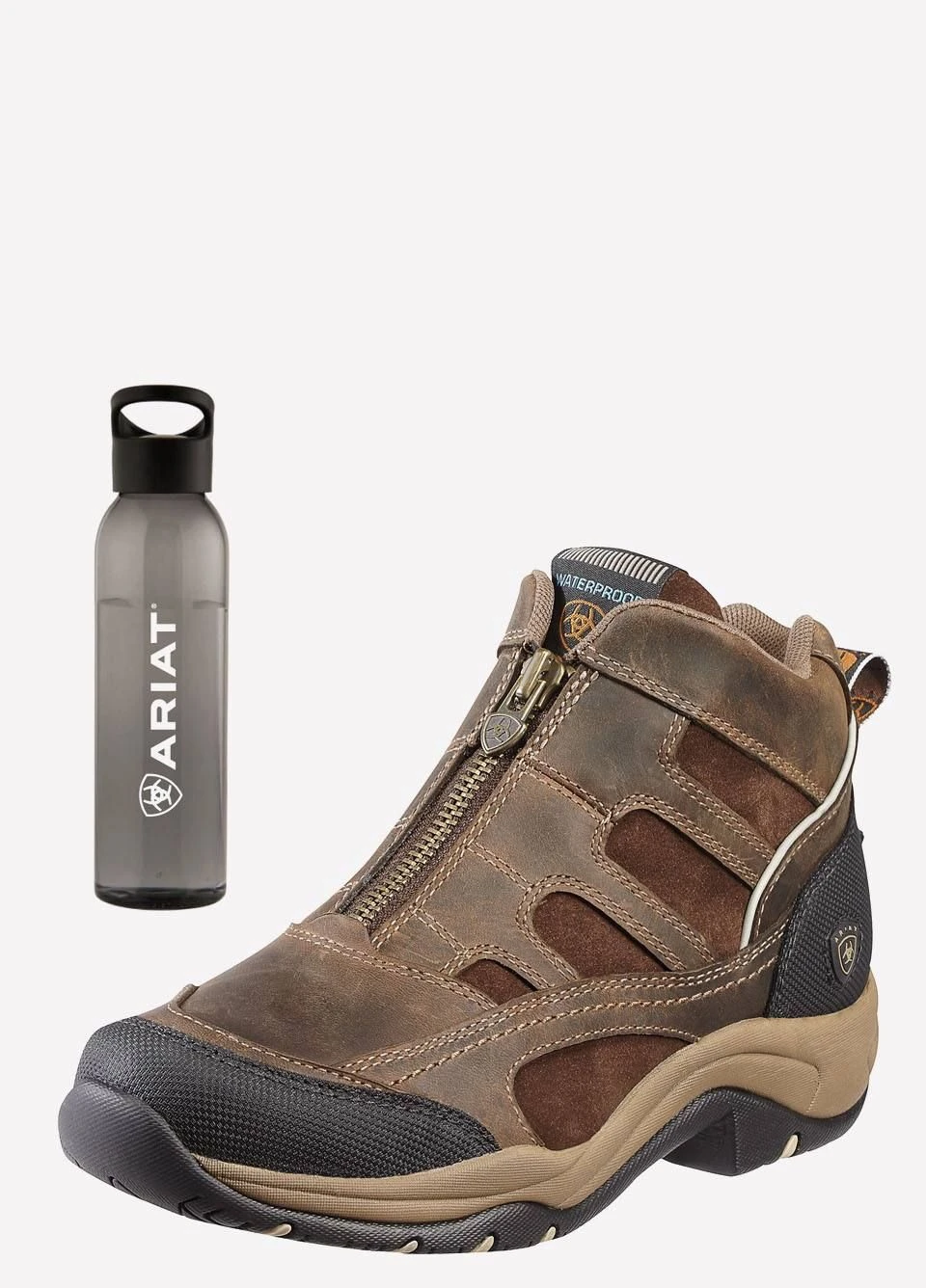 Ariat Womens Terrain H20 Zip Boots - Distressed Brown 5 Ariat Womens Terrain H20 Zip Boots - Distressed Brown - Image 3