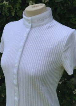 Equiline Ladies Giordana Polo Shirt - White -Equestrian Supply Store giordana2