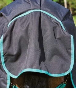 Weatherbeeta Green-Tec 900D Detach-A-Neck Heavy Turnout - Black/Bottle Green -Equestrian Supply Store greentechfeatures6rdy