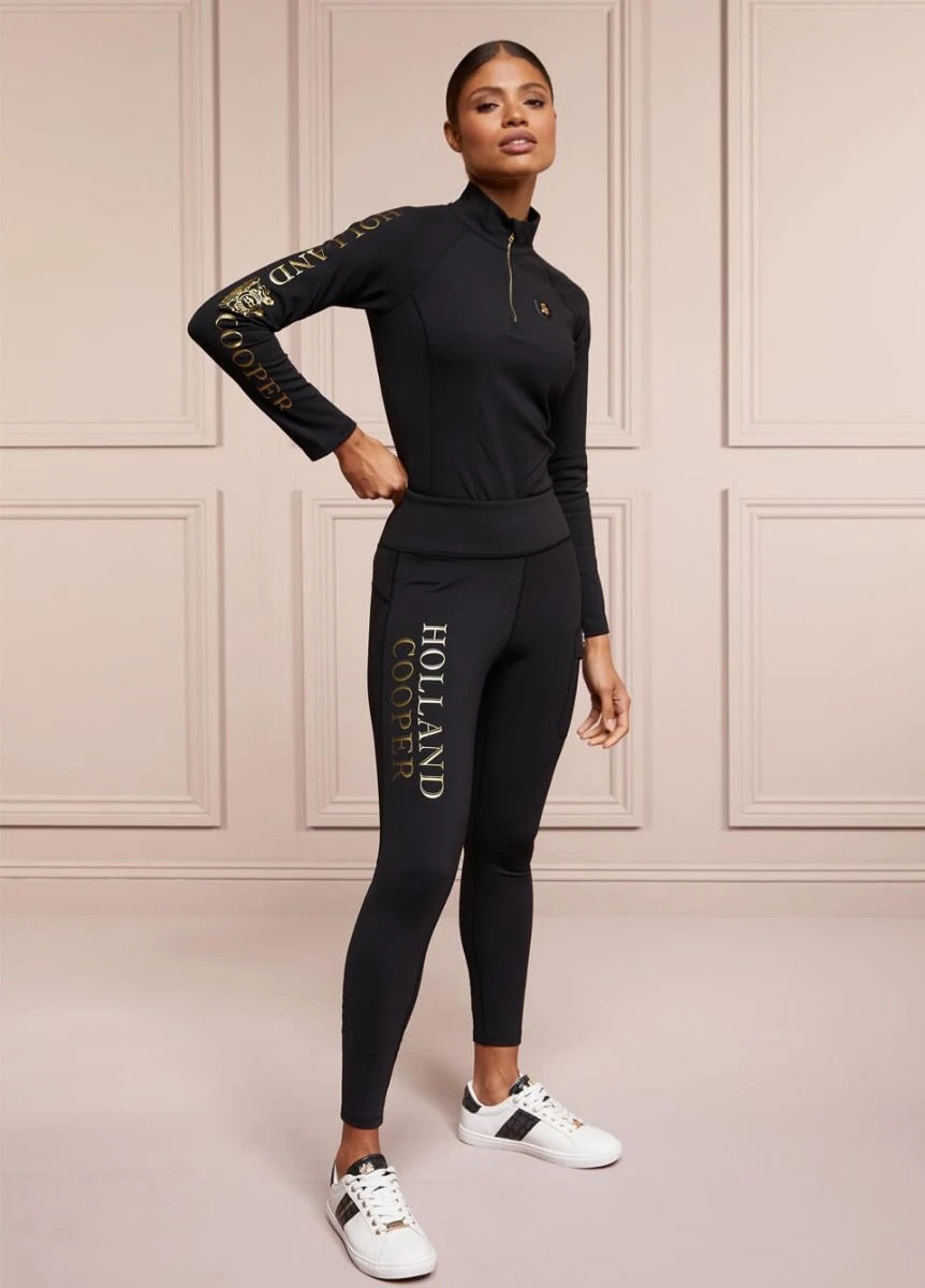 Holland Cooper Halcot Thermal Legging - Black 3 Holland Cooper Halcot Thermal Legging - Black