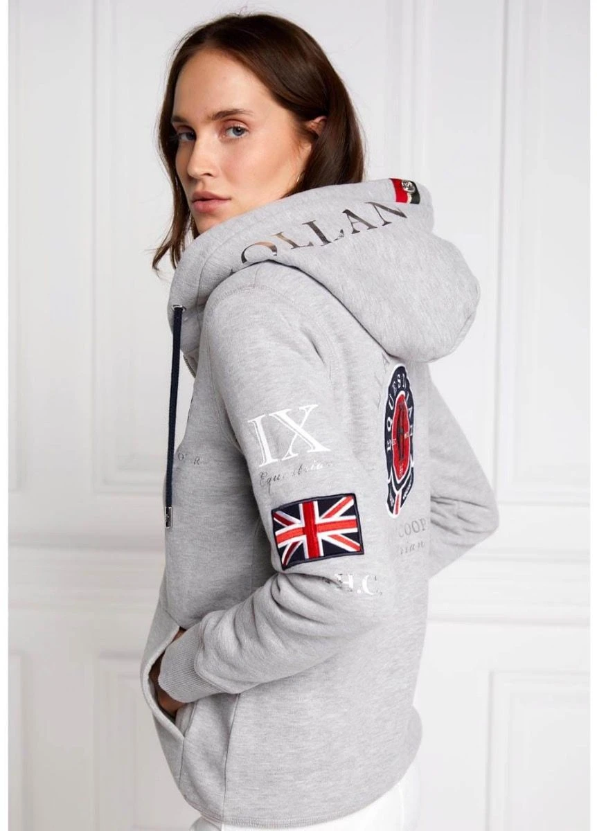 Holland Cooper Team Hoodie - Grey Marl 4 Holland Cooper Team Hoodie - Grey Marl - Image 2
