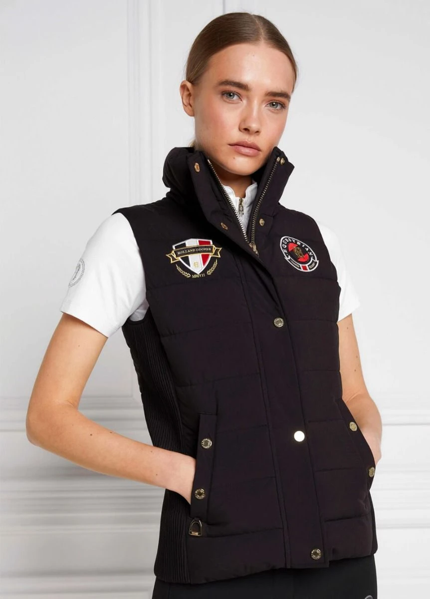 Holland Cooper Team Gilet - Black 3 Holland Cooper Team Gilet - Black