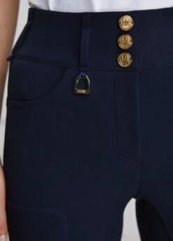 Holland Cooper Ascot Breeches - Ink Navy -Equestrian Supply Store hcascotinknavy4rdy