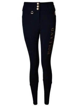 Holland Cooper Ascot Breeches - Ink Navy -Equestrian Supply Store hcascotinknavy6rdy