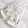 Holland Cooper Riding Glove - White -Equestrian Supply Store hcgloves.wht .rdy