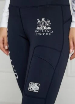 Holland Cooper Thermal Full Grip Leggings - Ink Navy -Equestrian Supply Store hcthermalinknavy4rdy