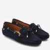 Fairfax & Favor Ladies Suede Henley Driving Shoe - Navy -Equestrian Supply Store hennav1