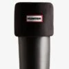 Hunter Recycled Fleece Tall Boot Sock - Black -Equestrian Supply Store hunter fleece sock black 1rdy