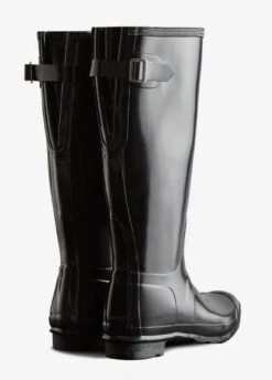 Hunter Womens Adjustable Gloss Tall Boot - Black -Equestrian Supply Store hunter gloss tall adjust black 3rdy