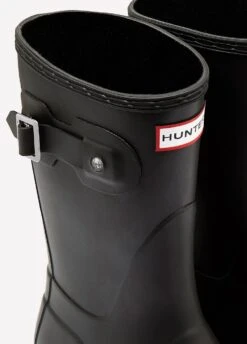 Hunter Original Short Wellingtons - Black -Equestrian Supply Store hunter short welly black 4