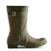 Hunter Womens Short Tri-colour Logo Boots - Lichen Green -Equestrian Supply Store hunter tri boot green 1rdy