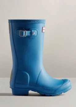 Childs Hunter Wellingtons- Polar Blue -Equestrian Supply Store hunterchildspolarblue2rdy