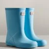 Hunter Kids First Classic Wellingtons - Borealis Blue -Equestrian Supply Store hunterfirstborealis1rdy