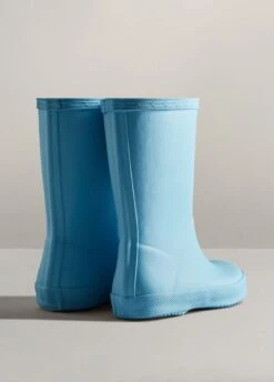 Hunter Kids First Classic Wellingtons - Borealis Blue -Equestrian Supply Store hunterfirstborealis3rdy