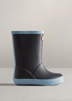 Hunter Kids First Insulated Wellingtons - Navy/Blue Frost -Equestrian Supply Store hunterfirstnavy2rdy