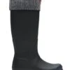 Hunter Glitter Tall Boot Sock - Silver/Black -Equestrian Supply Store hunterglitterbootsocksilver1rdy