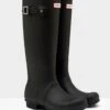 Hunter Womens Original Tall Wellington Boot - Black -Equestrian Supply Store huntertallblack2rdy