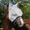 Amigo Fly Mask - Silver/Navy -Equestrian Supply Store hw amigo fly mask silver ny