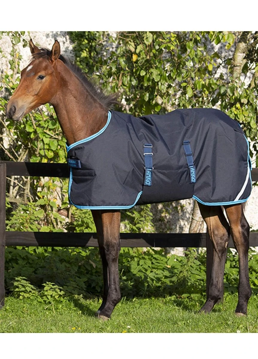 Horseware Ripstop Foal Rug - Navy/Electric 3 Horseware Ripstop Foal Rug - Navy/Electric
